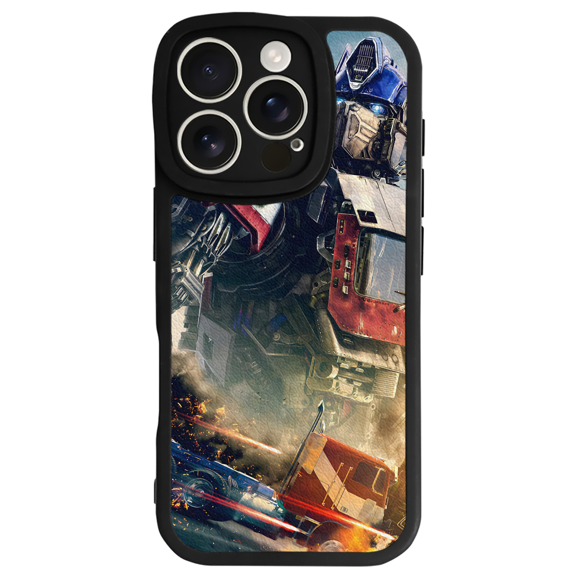 （画像用） Transformers トランスフォーマー 【iPhone 16シリーズ対応】シリコンスマホケース（レザー調） 材質：シリコン